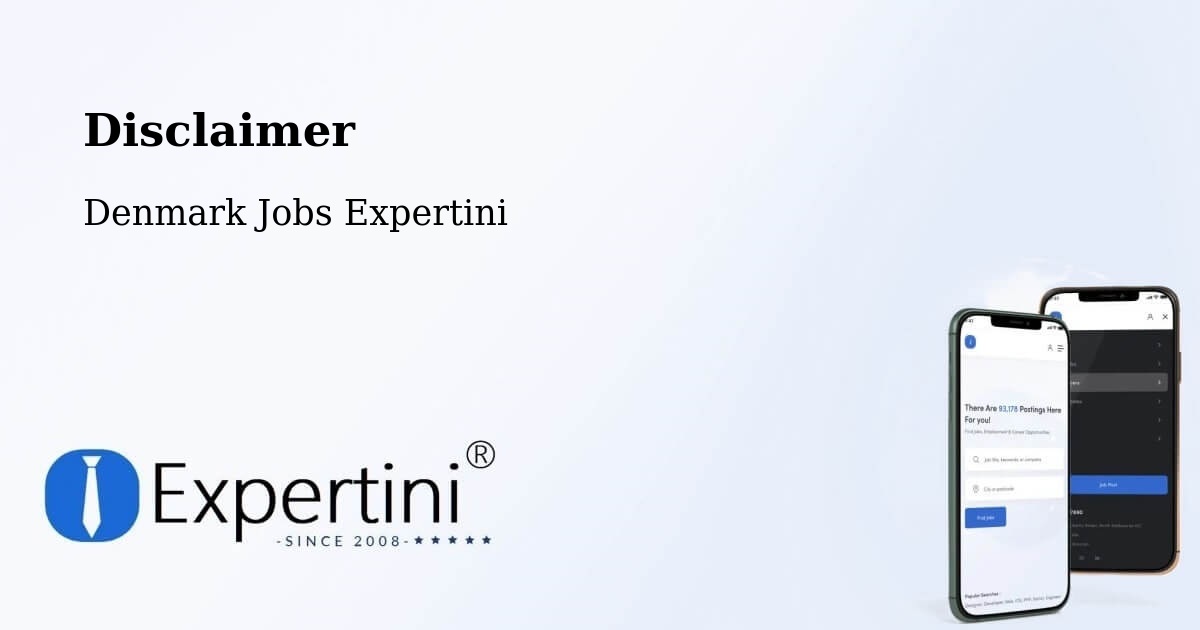 Disclaimer – Sunds - Denmark Jobs Expertini